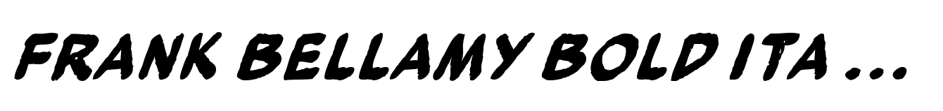 Frank Bellamy Bold Italic